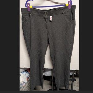 89th + Madison Gray Stretch Knit Pants Size 20